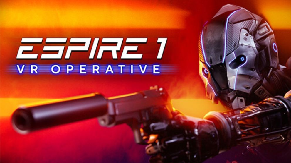 A robot soldier holding a gun in Espire 1: VR Operative.