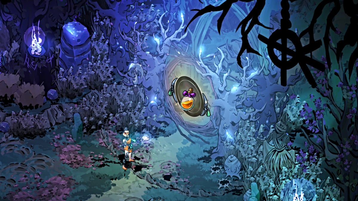 Melinoe finds a nectar gate in Hades 2