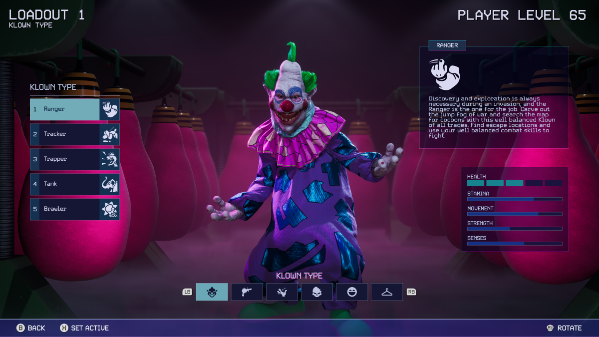 ranger klown type killer klowns outer space